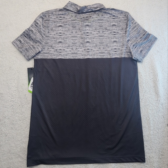 RBX Stay On Course Closed Mesh Gray Polo Men's Medium - Picture 4 of 12
